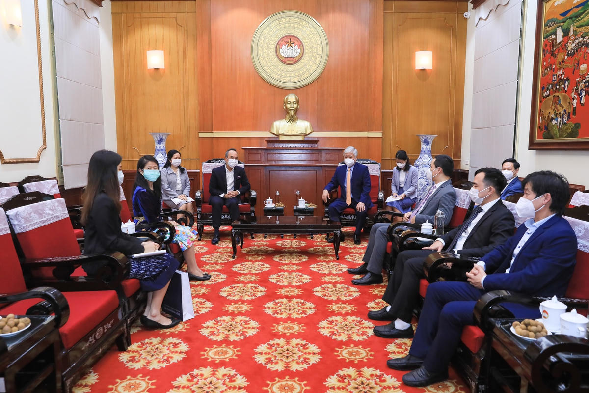 Quang cảnh buổi tiếp.