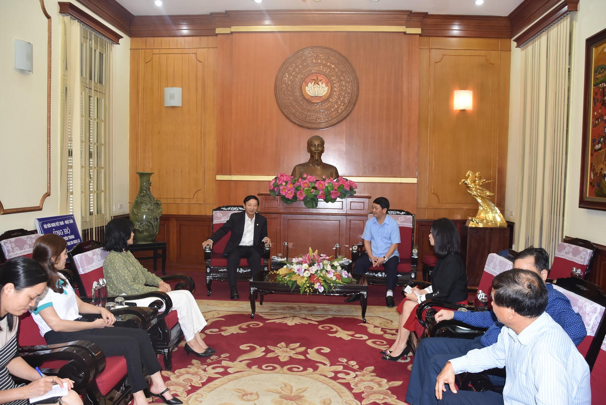 Quang cảnh buổi tiếp.