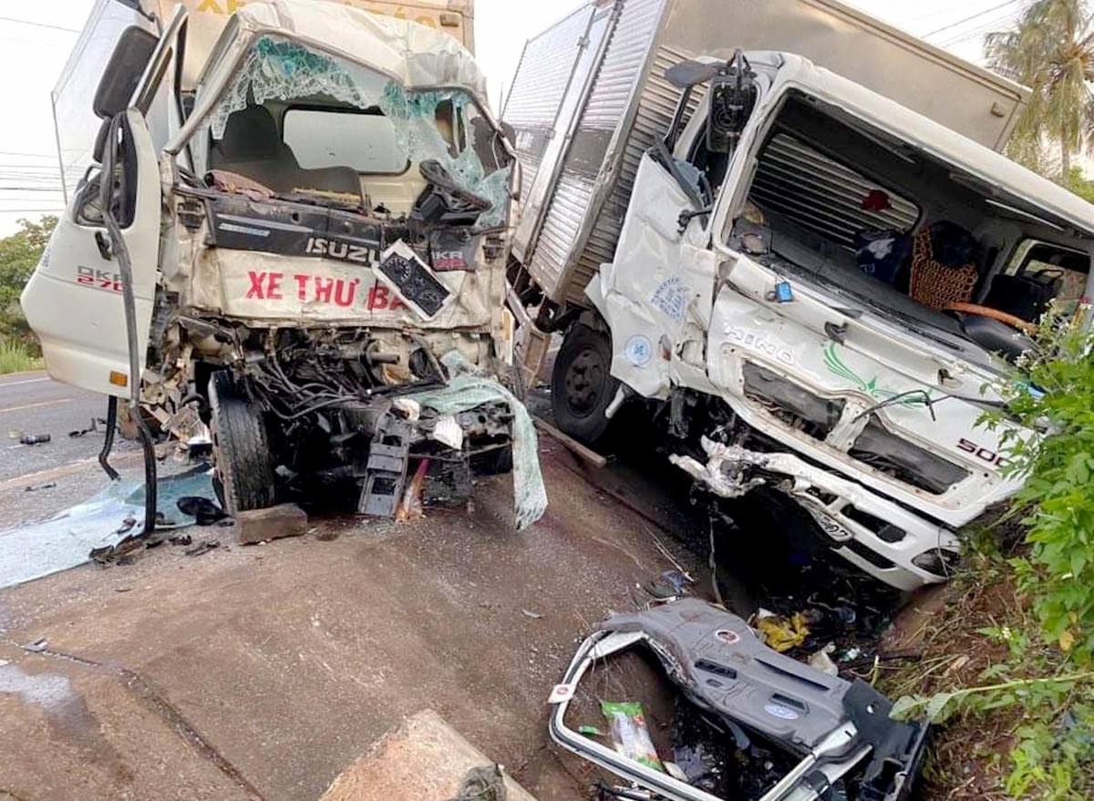 Hiện trường vụ tai nạn.