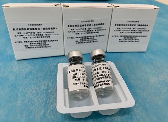 Mẫu vaccine Ad5-nCoV của Trung Quốc. Ảnh: Science.net.