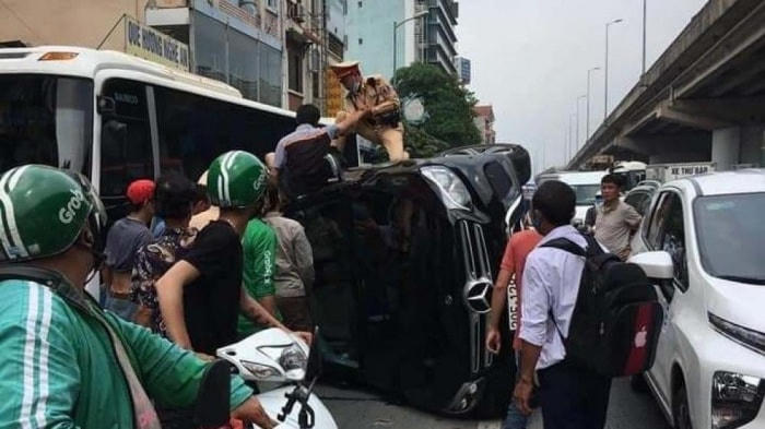 Hiện trường vụ tai nạn.