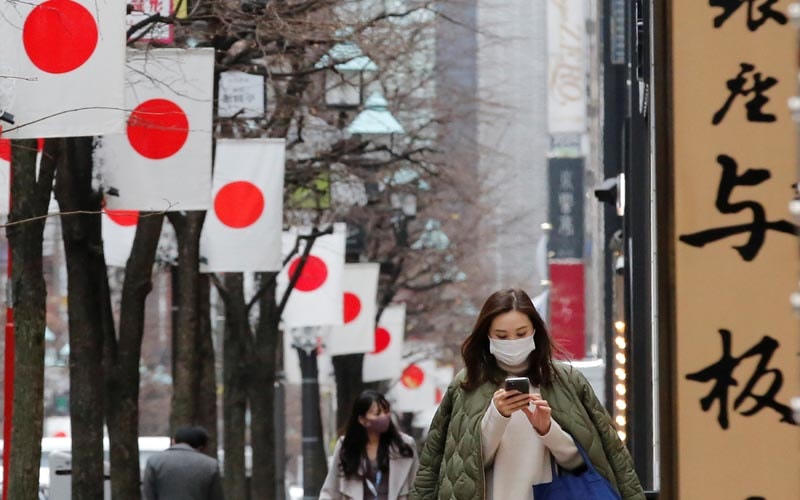 Đường phố Tokyo, Nhật Bản vắng vẻ.