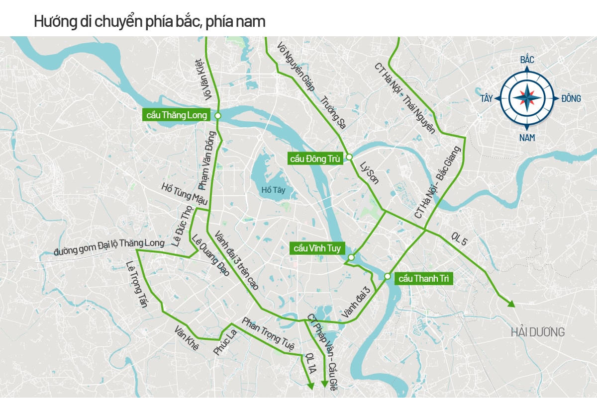Bản đồ cấm đường phục vụ Đại hội Đảng