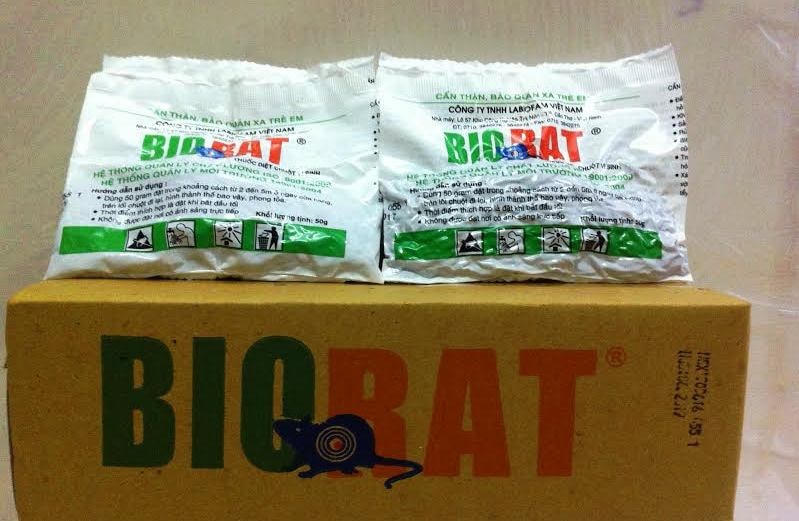TP Thanh Hóa vẫn sử dụng thuốc diệt chuột Biorat cho dù sản phẩm này đã bị cấmlưu hành từ năm 2018.