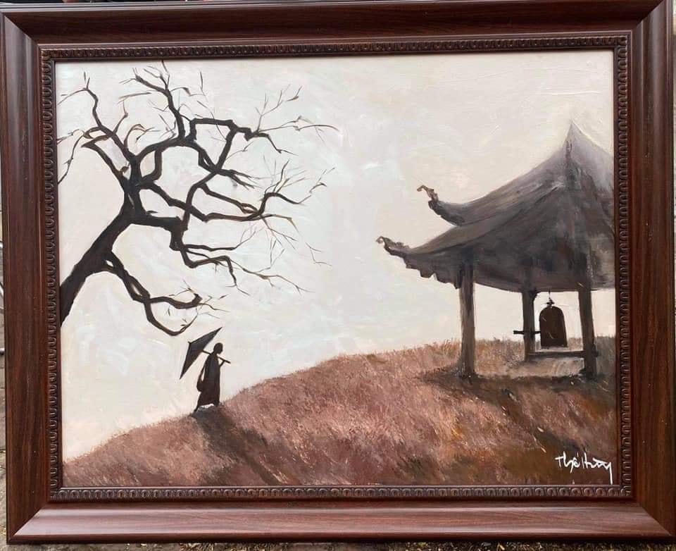 Một bức tranh của Thế Hùng.