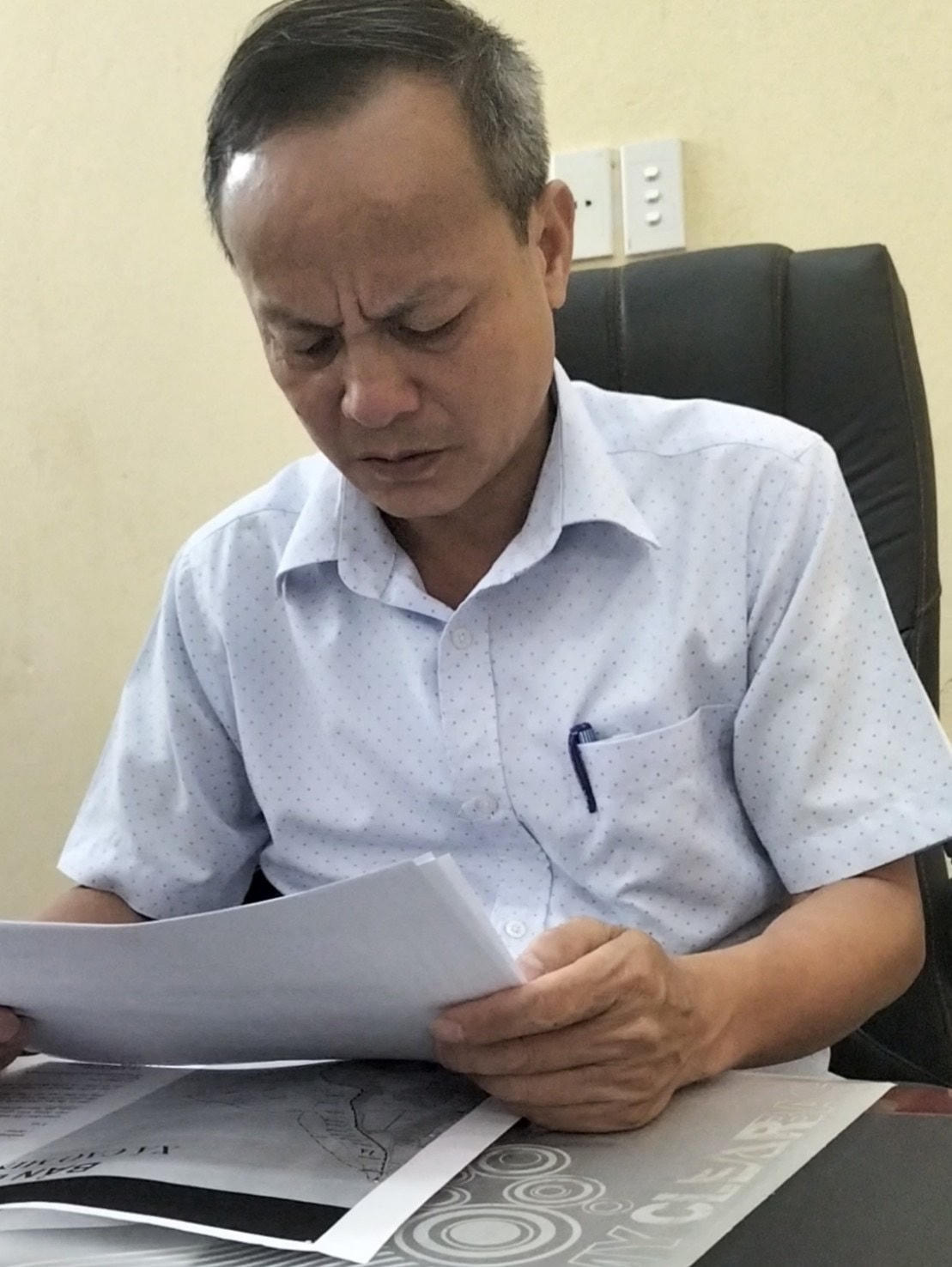 Ông Nguyễn Văn Thanh Hà, Chủ tịch UBND xã Cao Minh, TP Phúc Yên, Vĩnh Phúc.