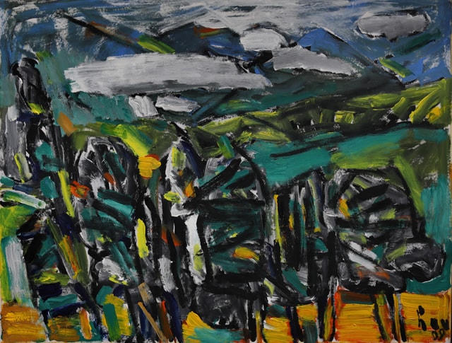 Tác phẩm Sapa của họa sĩ Trần Lưu Hậu.