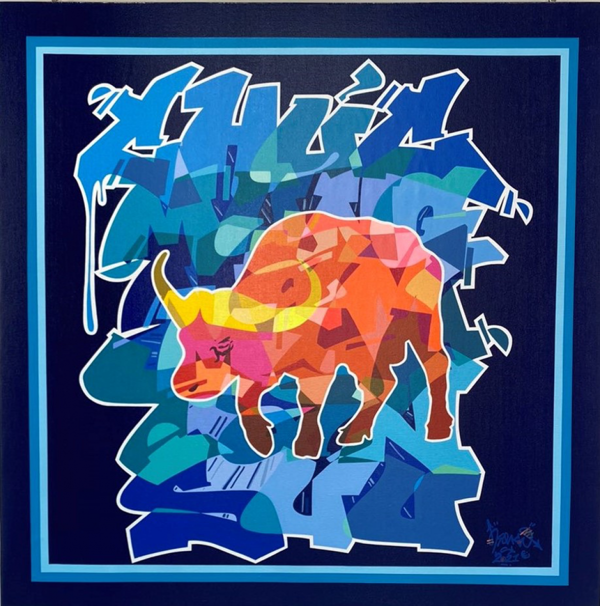 Biểu tượng Tân Sửu thăng hoa trong nghệ thuật đường phố Graffiti