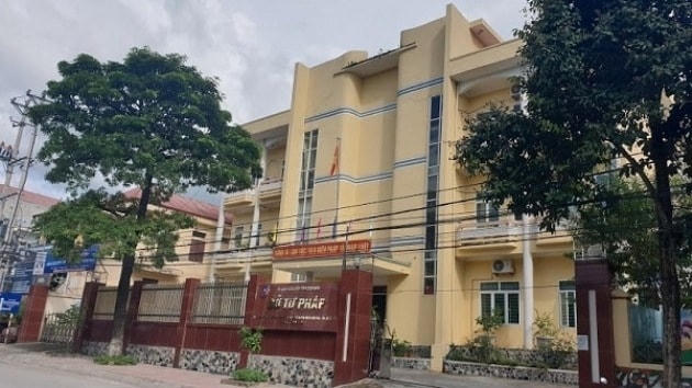 Trụ sở Sở Tư pháp tỉnh Điện Biên.