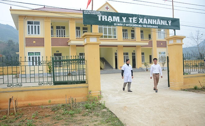 Trạm y tế xã Nhân Lý vừa hoàn thành đưa vào sử dụng.