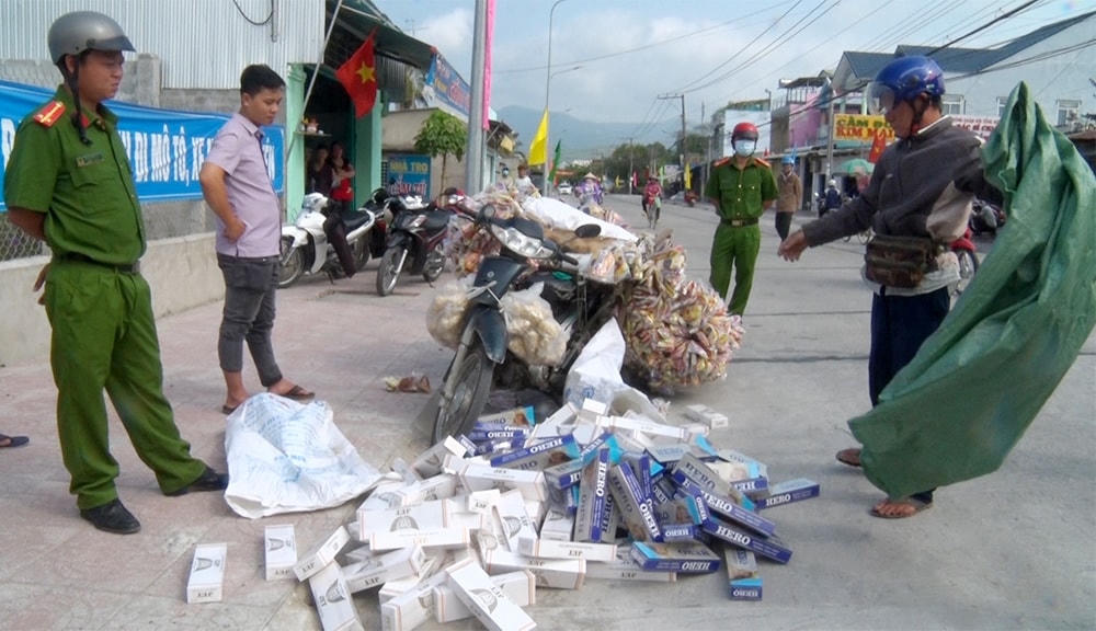 Tang vật thu giữ tại thời điểm kiểm tra