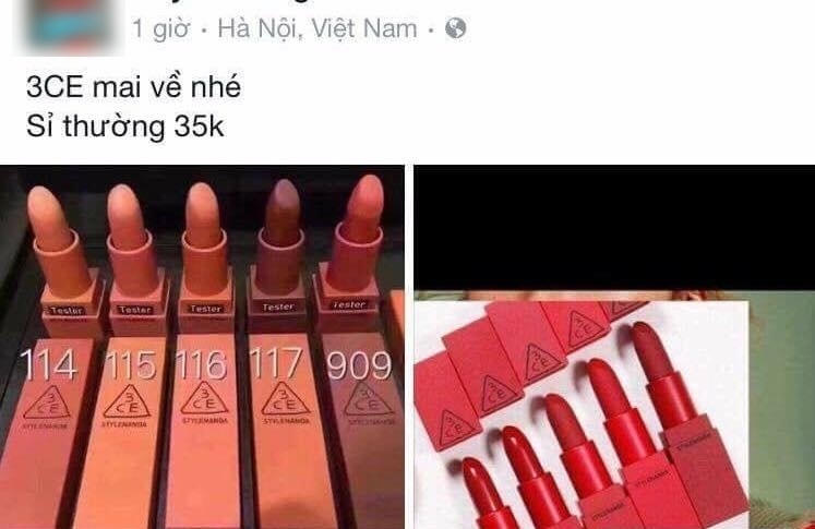 Cẩn trọng khi mua son giá rẻ trên mạng.