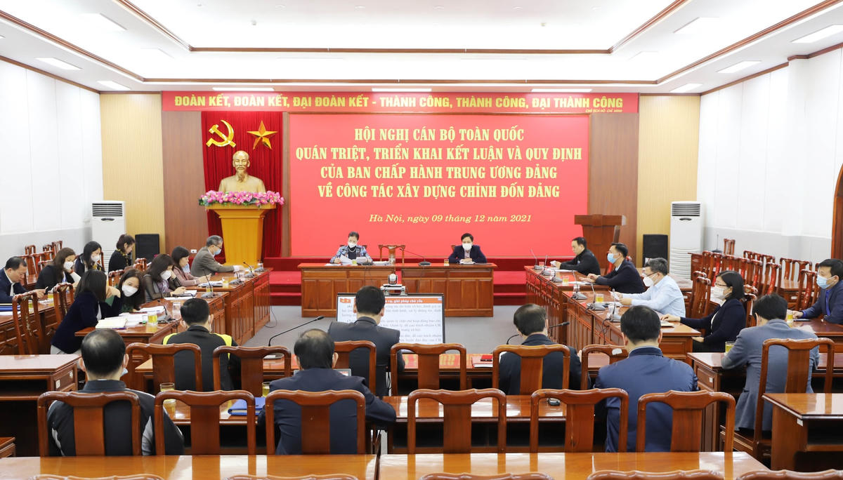 Các đại biểu tại điểm cầu UBTƯ MTTQ Việt Nam.