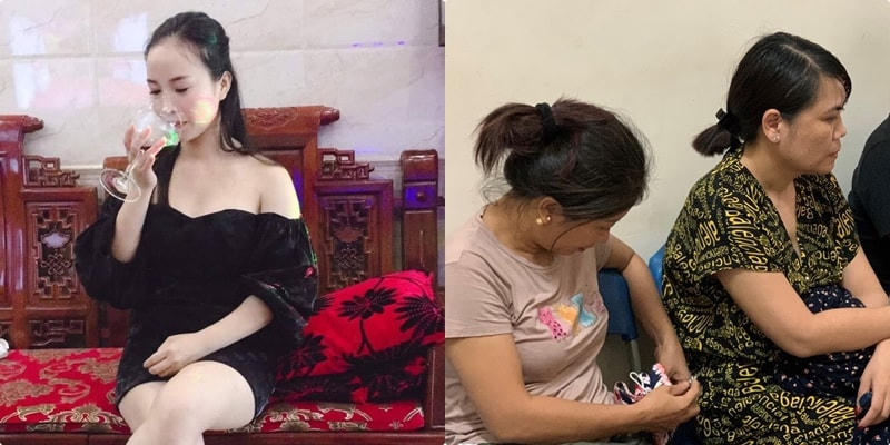 Phan Thị Trang (Bên trái) cùng các đối tượng “đại lý” trong đường dây đánh bạc trăm tỷ.
