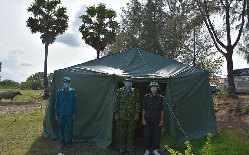 Trạm kiểm soát người nhập cảnh tại khu vực biên giới Hà Tiên (Kiên Giang). Ảnh: Anh Đức.