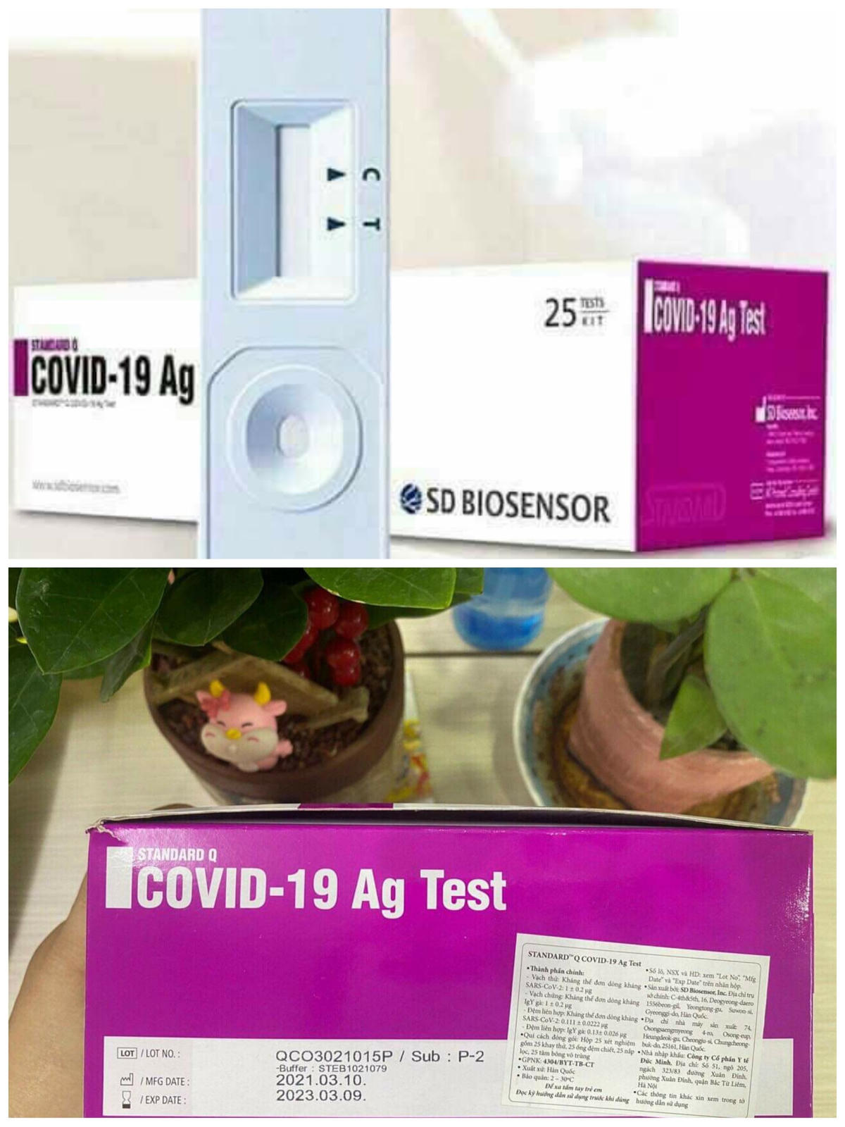 Nhiều loại kit test nhanh Covid-19 được rao bán tràn lan trên mạng xã hội.