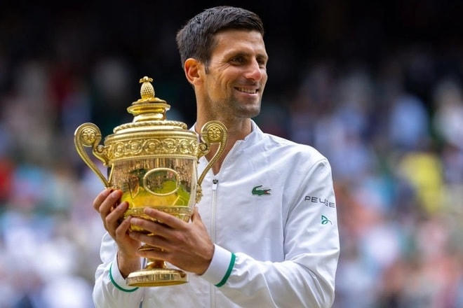 Djokovic vô địch Wimbledon 2021.