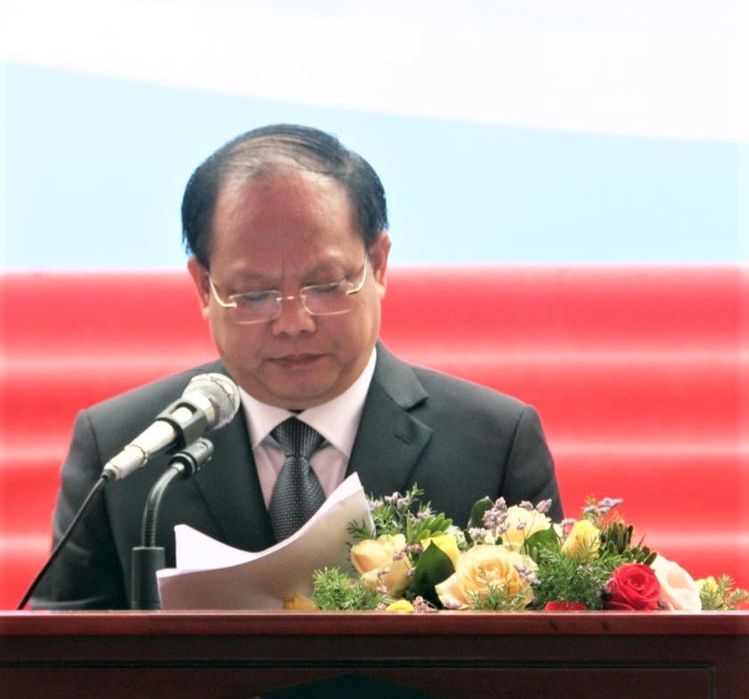 Ông Tất Thành Cang tại lễ công bố thành lập Ban Chỉ đạo thực hiện thí điểm về đổi mới, hòa giải, giải quyết các tranh chấp dân sự TPHCM.