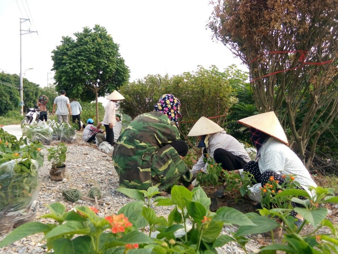Mô hình tự quản bảo vệ môi trường đã được Mặt trận các cấp Hưng Yên triển khai xây dựng và nhân rộng. Ảnh: Công Hiếu  