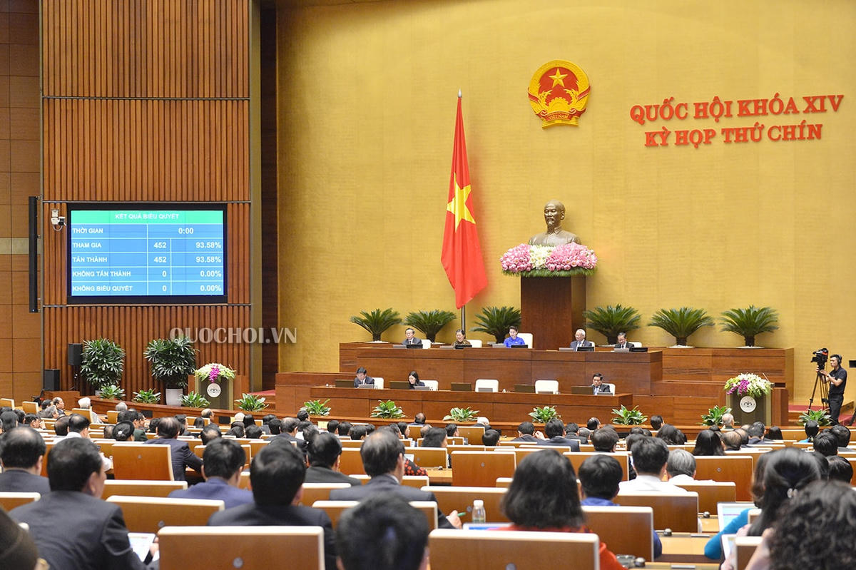 Phiên bế mạc kỳ họp thứ 9 Quốc hội khóa XIV. Nguồn: Quochoi.vn.