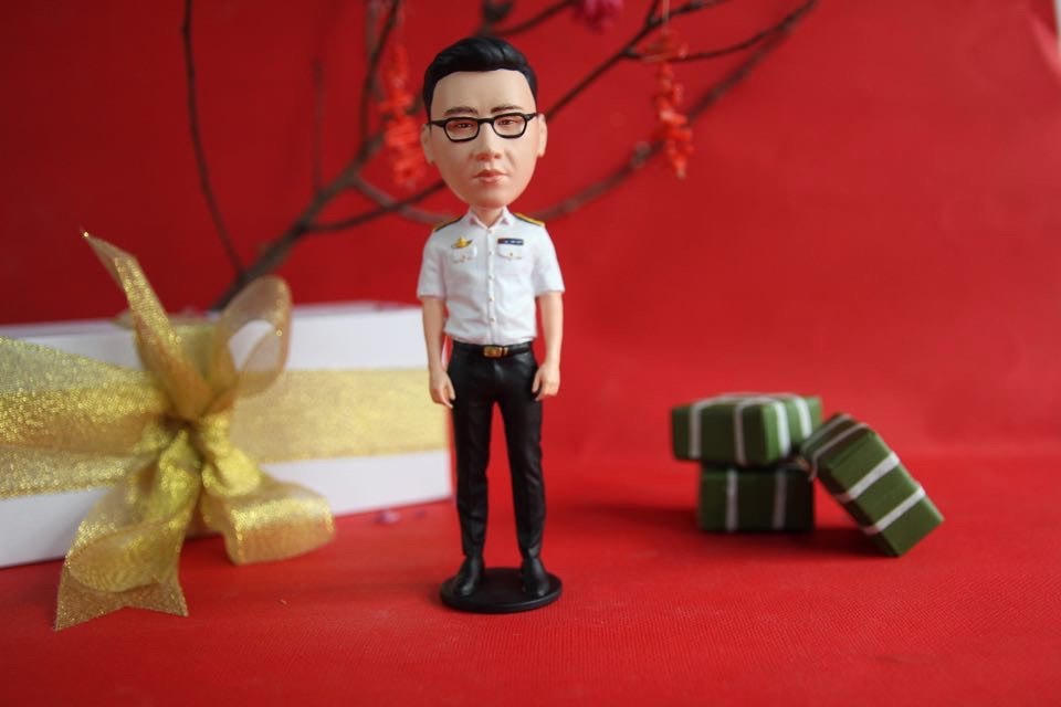 Mô hình tượng mini hút mắt người xem bởi tính độc đáo, sống động y như thật. 