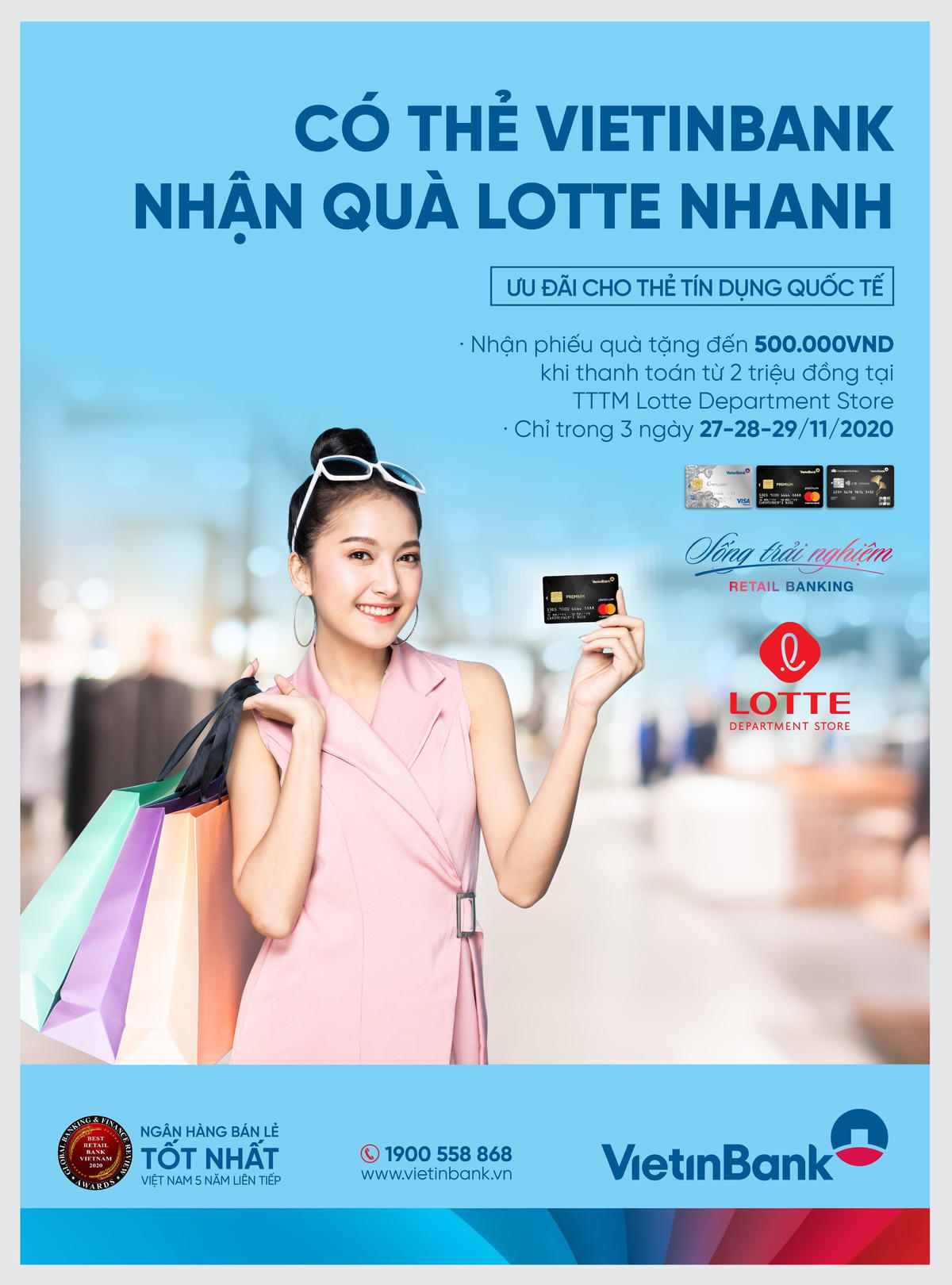 Ưu đãi thẻ tín dụng quốc tế VietinBank.