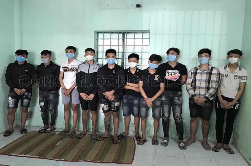 Các đối tương bị công an bắt giữ