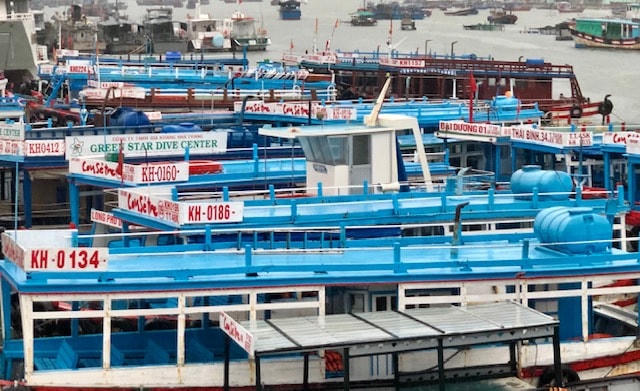 Tàu cá Khánh Hòa đã vào nơi trú bão an toàn.