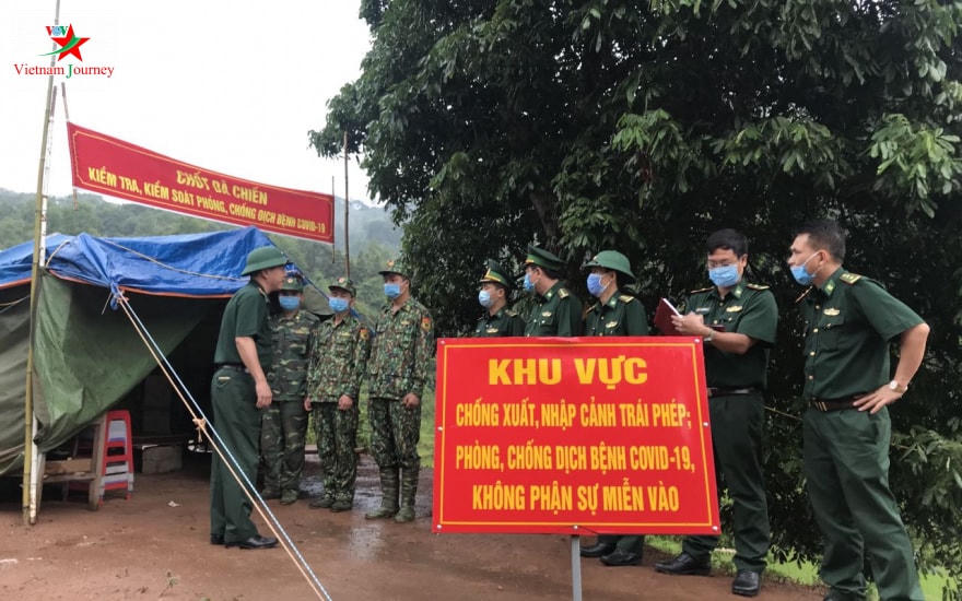 Một chốt dã chiến trên tuyến biên giới tỉnh Lạng Sơn. Ảnh: Duy Thái.