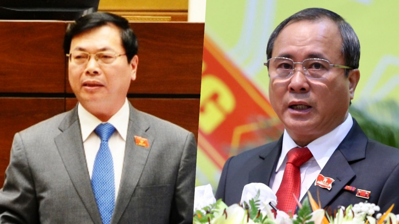 Ông Vũ Huy Hoàng (trái) và ông Trần Văn Nam. Ảnh: VGP.