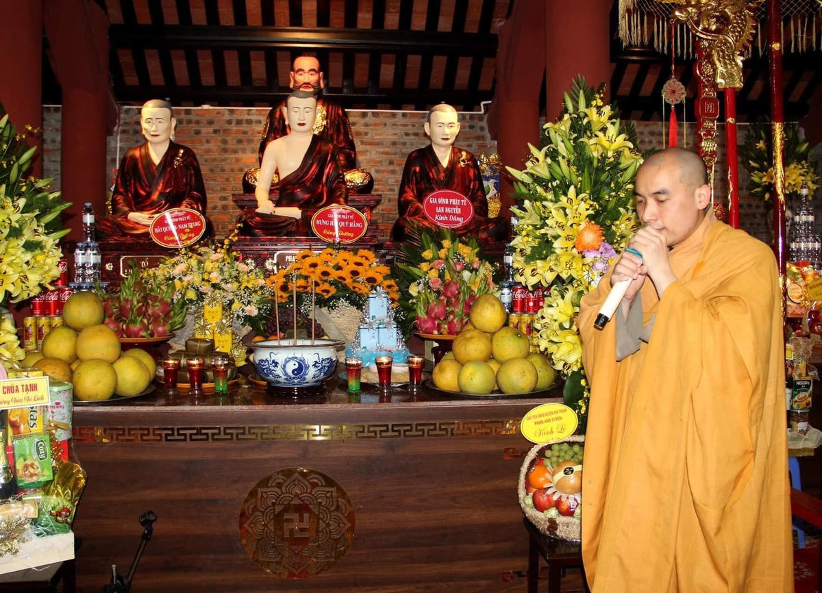 Thầy Thích Tuệ Minh, trụ trì Chùa Chí Linh - Yên Thành, Nghệ An.