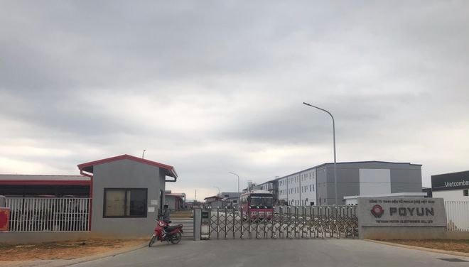 Công ty TNHH điện tử Poyun Việt Na. Ảnh: Lê Tân.