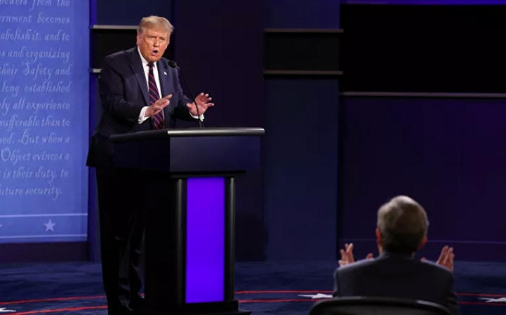 Tổng thống Trump cho rằng, phản ứng đối với Covid-19 của ông tốt hơn nhiều so với Biden trong thời gian xảy ra dịch cúm lợn ở Mỹ. Ảnh: Reuters.