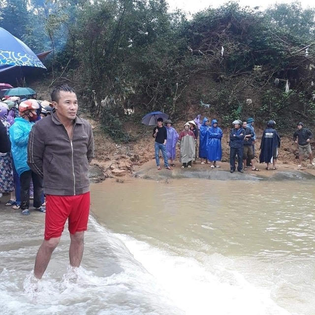 Khu vực ngầm tràn cháu bé bị cuốn trôi.  