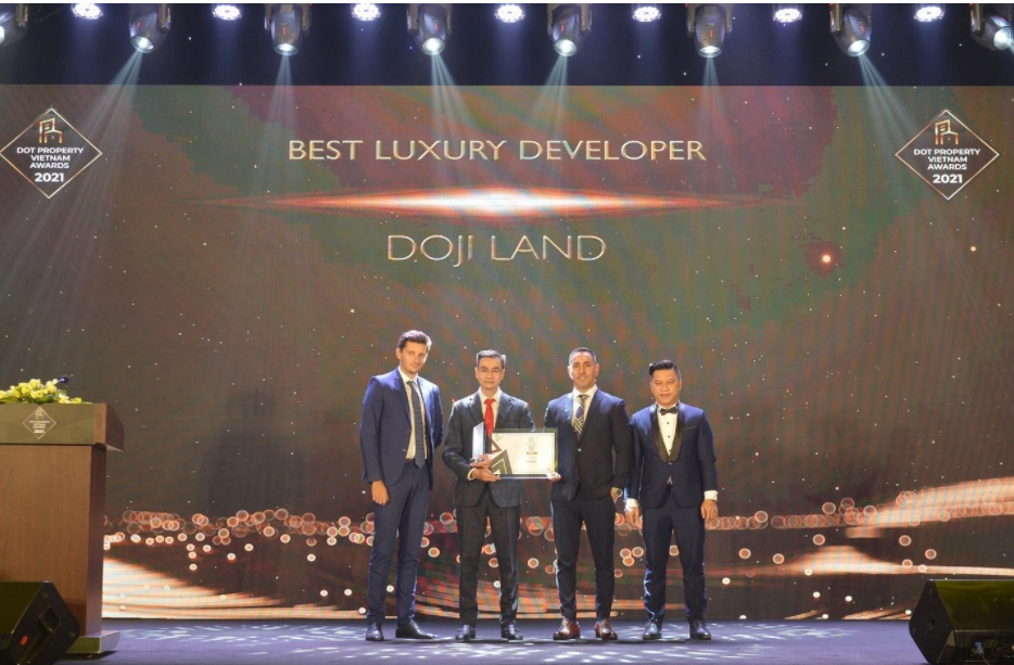 DOJI Land dành Giải thưởng Nhà phát triển BĐS cao cấp tốt nhất Việt Nam năm 2021.