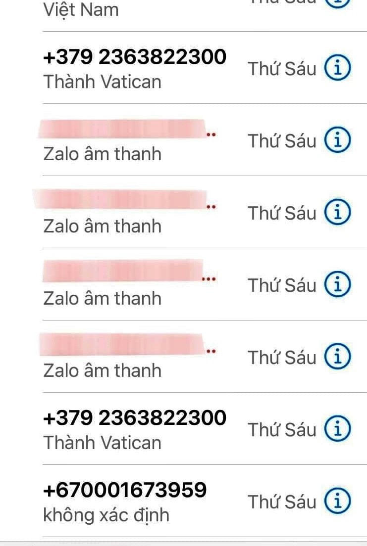 Số điện thoại gọi đến lừa đảo chiếm đoạt tài sản của chị H. (Ảnh CTV).