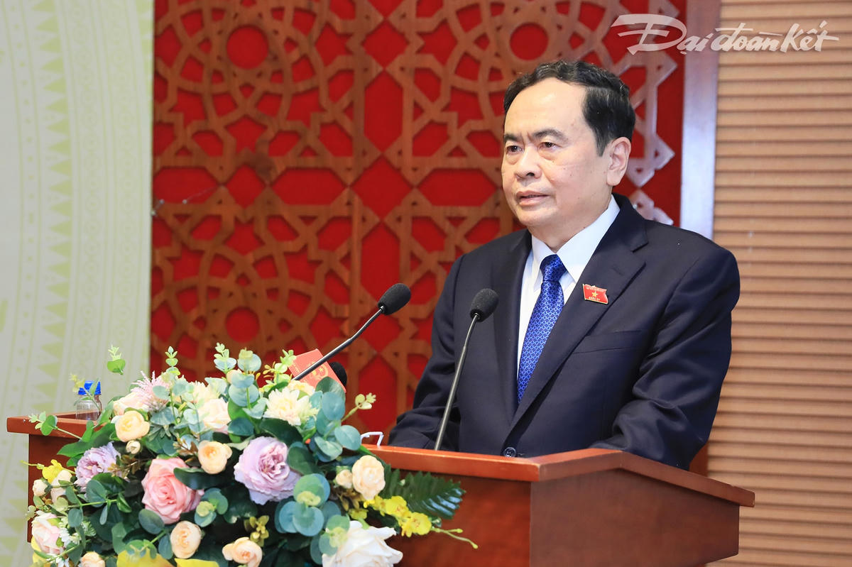 Phó Chủ tịch Thường trực Quốc hội Trần Thanh Mẫn phát biểu tại buổi Lễ.