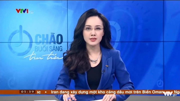 BTV Hoài Anh là gương mặt quen thuộc của bản tin Thời sự.