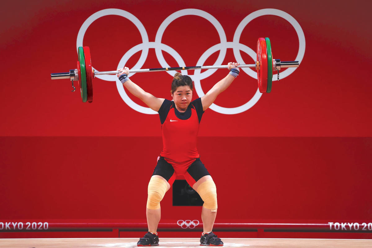 VĐV Hoàng Thị Duyên đạt tổng cử 208kg tại kỳ Thế vận hội lần này.