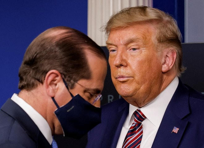 Tổng thống Trump trong một cuộc họp tại Nhà Trắng. Ảnh: Reuters.