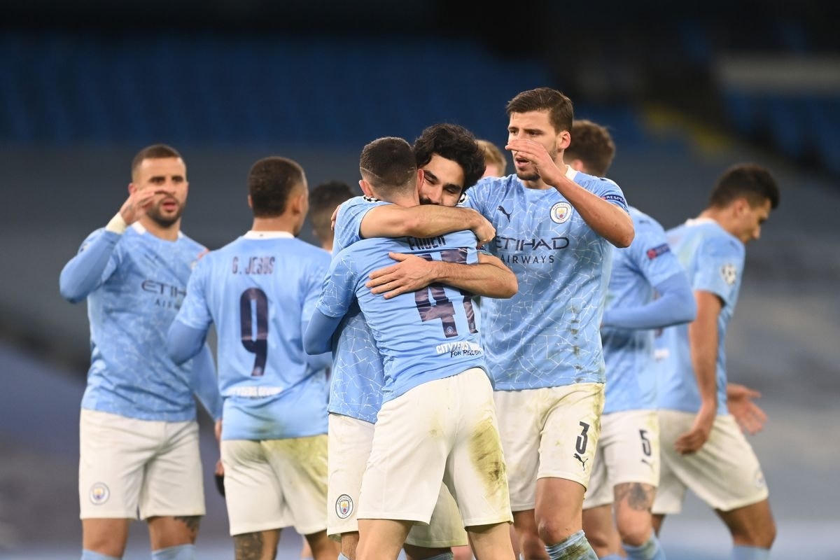 Phải rất vất vả, Man City mới thắng được Dortmund với tỷ số 2-1. Ảnh: Getty.  