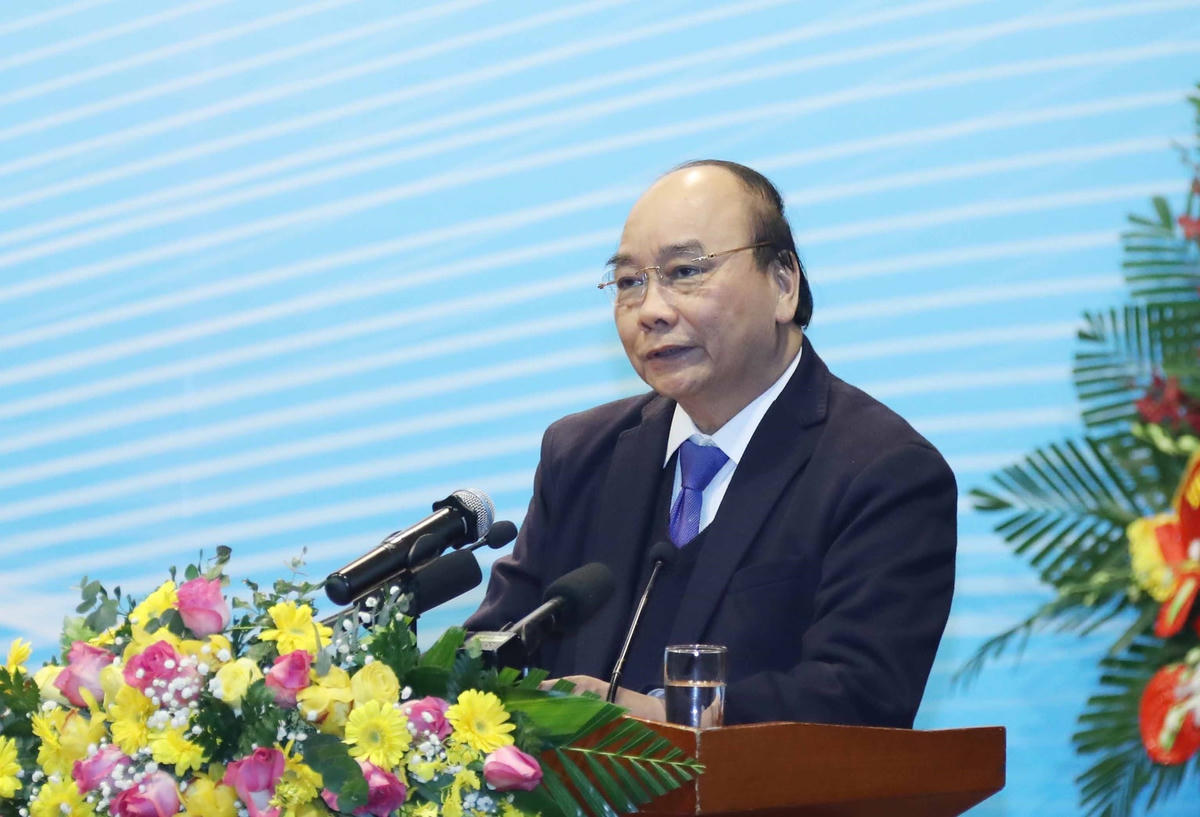 Thủ tướng Nguyễn Xuân Phúc phát biểu chỉ đạo tại Hội nghị.