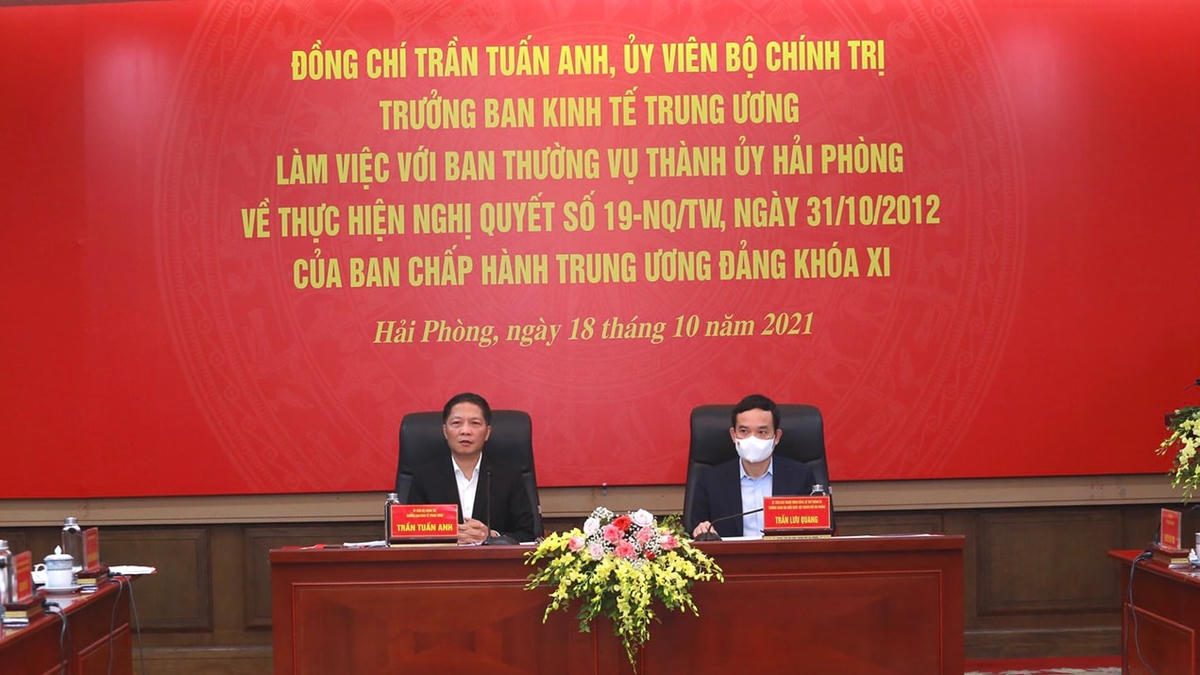 Quang cảnh buổi làm việc.