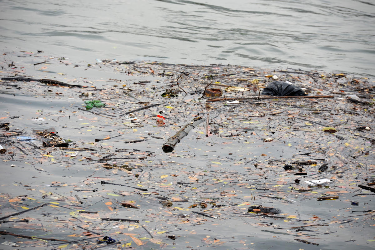 Quảng Ninh: Rác cuộn thành từng đám trên vịnh Cửa Lục