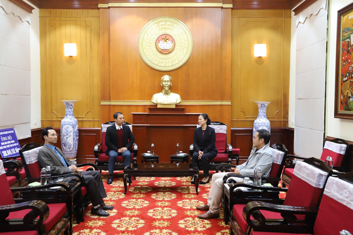 Quang cảnh buổi tiếp.