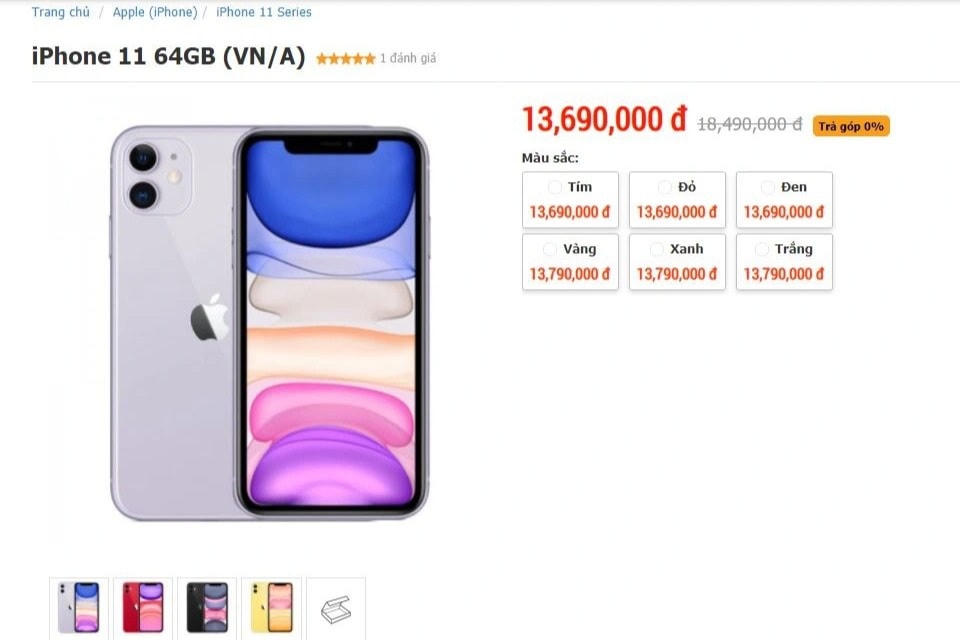iPhone 11, iPhone 12 tăng giá tại Việt Nam