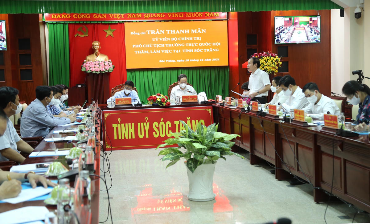 Buổi làm việc của Đoàn với Tỉnh uỷ Sóc Trăng. 