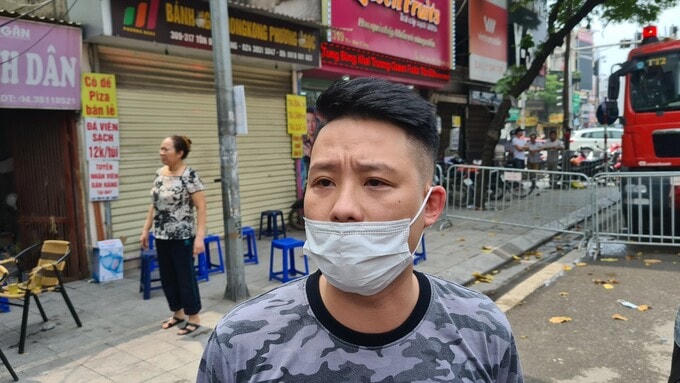 Anh Nguyễn Minh Quang, cháu ruột nạn nhân Thi. Ảnh: Nguyễn Định.