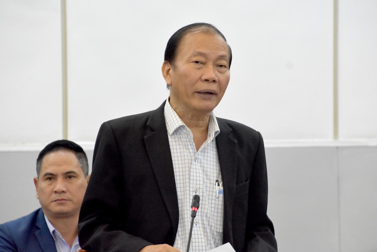 TS Hoàng Quang Phòng, Phó Chủ tịch Phòng Thương mại và Công nghiệp Việt Nam (VCCI) phát biểu.