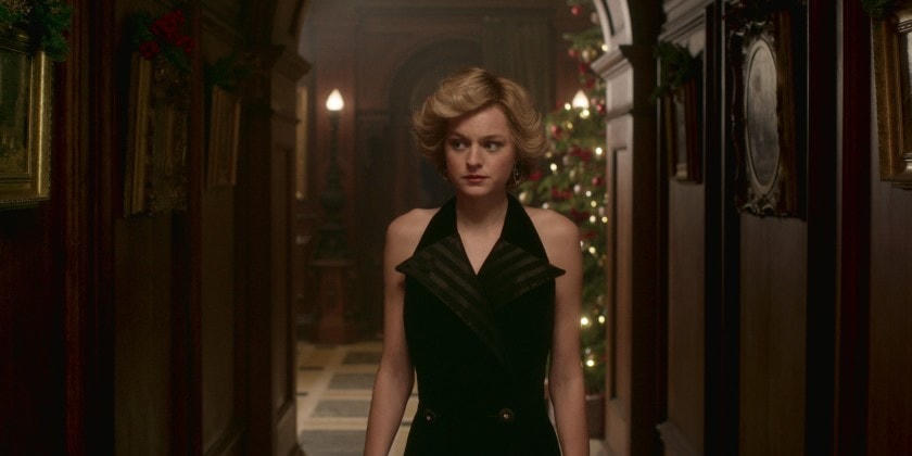 Emma Corrin trong vai Công nương Diana trong "The Crown."  